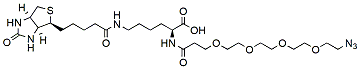 Molecular structure of the compound: N-(Azido-PEG4)-biocytin