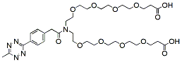 Molecular structure of the compound: Methyltetrazine-amido-N-bis(PEG4-acid)