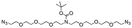 Molecular structure of the compound: N-Boc-N-bis(PEG3-azide)