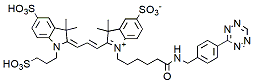 Molecular structure of the compound: Sulfo-Cy3-Tetrazine