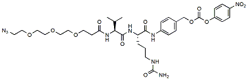 Molecular structure of the compound: Azido-PEG3-Val-Cit-PAB-PNP