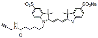 Molecular structure of the compound: diSulfo-Cy3 alkyne