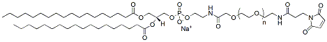 Molecular structure of the compound: DSPE-PEG-Maleimide, MW 5,000