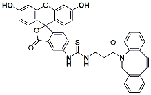 Molecular structure of the compound: Fluorescein-DBCO