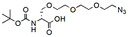 Molecular structure of the compound: N-Boc-Azido-tris(ethylenoxy)-L-alanin