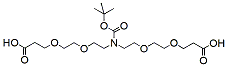 Molecular structure of the compound: N-Boc-N-bis(PEG2-acid)