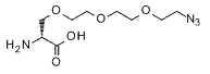 Molecular structure of the compound: azido-tris(ethylenoxy)-L-alanine TFA Salt