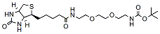 Molecular structure of the compound: Biotin-PEG2-NH-Boc