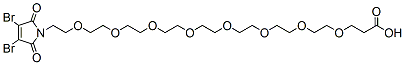 Molecular structure of the compound: 3,4-Dibromo-Mal-PEG8-acid