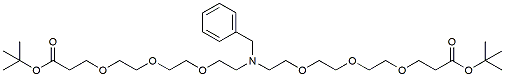 Molecular structure of the compound: N-Benzyl-N-bis(PEG3-t-butyl ester)