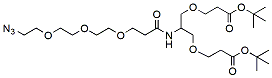 Molecular structure of the compound: 2-(Azido-PEG3-amido)-1,3-bis(t-butyl ester)
