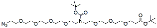 Molecular structure of the compound: N-(Azido-PEG4)-N-Boc-PEG3-t-butyl ester