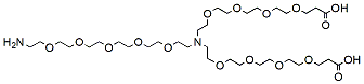 Molecular structure of the compound: N-(Amino-PEG5)-N-bis(PEG4-acid)