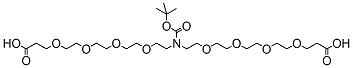 Molecular structure of the compound: N-Boc-N-bis(PEG4-acid)