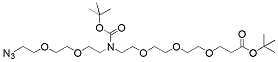 Molecular structure of the compound: N-(Azido-PEG2)-N-Boc-PEG3-t-butyl ester