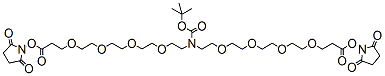 Molecular structure of the compound: N-Boc-N-bis(PEG4-NHS ester)