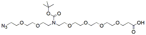 Molecular structure of the compound: N-(Azido-PEG2)-N-Boc-PEG4-acid