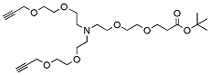 Molecular structure of the compound: N-(t-butyl ester-PEG2)-N-bis(PEG2-propargyl)