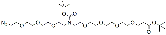 Molecular structure of the compound: N-(Azido-PEG3)-N-Boc-PEG4-t-butyl ester