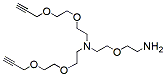Molecular structure of the compound: N-(Amino-PEG1)-N-bis(PEG2-propargyl) HCl salt