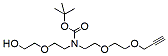 Molecular structure of the compound: N-(PEG1-OH)-N-Boc-PEG2-propargyl