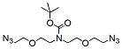 Molecular structure of the compound: N-Boc-N-bis(PEG1-azide)