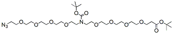Molecular structure of the compound: N-(Azido-PEG4)-N-Boc-PEG4-t-butyl ester