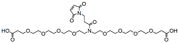 Molecular structure of the compound: N-Mal-N-bis(PEG4-acid)