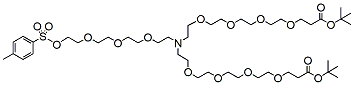 Molecular structure of the compound: N-(Tos-PEG4)-N-bis(PEG4-t-butyl ester)