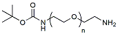 Molecular structure of the compound: t-Boc-N-amido-PEG-amine, MW 2,000