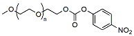Molecular structure of the compound: m-PEG-Nitrophenyl Carbonate, MW 20,000