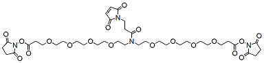 Molecular structure of the compound: N-Mal-N-bis(PEG4-NHS ester)