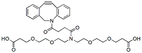 Molecular structure of the compound: N-DBCO-N-bis(PEG2-acid)