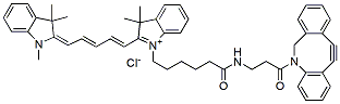Molecular structure of the compound: Cy5 DBCO