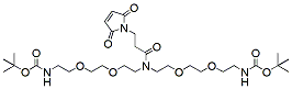 Molecular structure of the compound: N-Mal-N-bis(PEG2-NH-Boc)