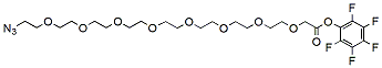 Molecular structure of the compound: Azido-PEG8-CH2CO2-PFP
