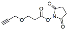 Molecular structure of the compound: Propargyl-PEG1-NHS ester