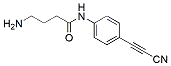 Molecular structure of the compound: 4-amino-N-(4-(2-cyanoethynyl)phenyl)butanamide