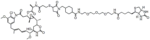 Molecular structure of the compound: DM1-PEG3-biotin