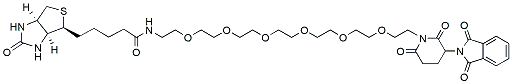 Molecular structure of the compound: D-Biotin-PEG6-Thalidomide