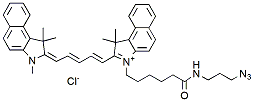 Molecular structure of the compound: Cy5.5 Azide