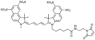 Molecular structure of the compound: Sulfo-Cy5.5 maleimide