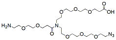 Molecular structure of the compound: N-(Azido-PEG3)-N-(PEG2-amine)-PEG3-acid