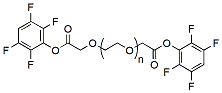 Molecular structure of the compound: Bis-PEG-TFP ester, MW 5,000