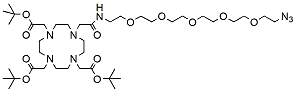Molecular structure of the compound: DOTA-(t-Butyl)3-PEG5-azide