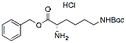 Molecular structure of the compound: (S)-Benzyl 2-amino-6-((tert-butoxycarbonyl)amino)hexanoate hydrochloride