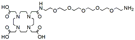 Molecular structure of the compound: DOTA-PEG5-amine HCl salt