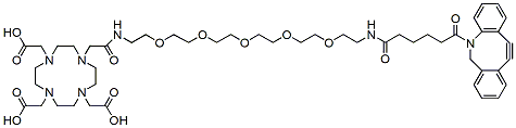 Molecular structure of the compound: DOTA-PEG5-C6-DBCO