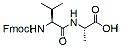 Molecular structure of the compound: Fmoc-Val-Ala-OH