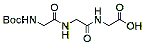 Molecular structure of the compound: Boc-Gly-Gly-Gly-OH
